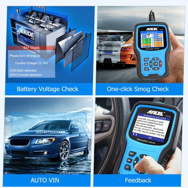 ANCEL VOD700 All System OBD2 Scanner Fit For VOLVO Oil ABS EPB Diagnostic - Image 2