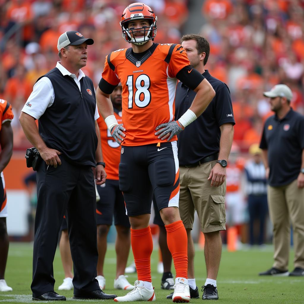 Andy Dalton Demonstrating Leadership