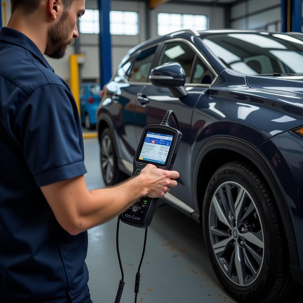 Apollo Car Diagnostic Scanner in Action