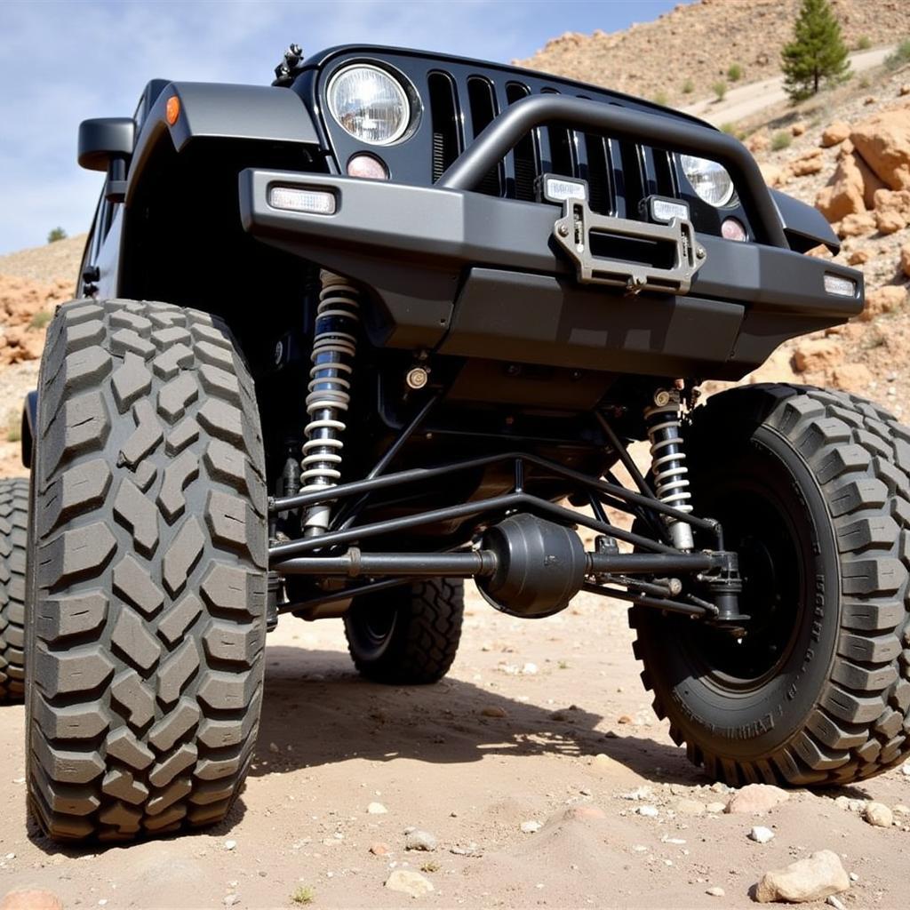 Off-Road Vehicle Demonstrating High Articulation