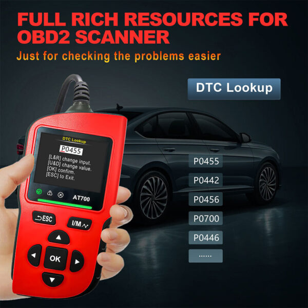 AT700 OBD-2 Scanner Code Reader AT700 Code Reader Tool Diagnostic Code Reader - Image 6