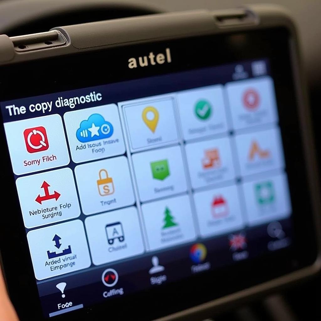 Autel 508s Menu Navigation