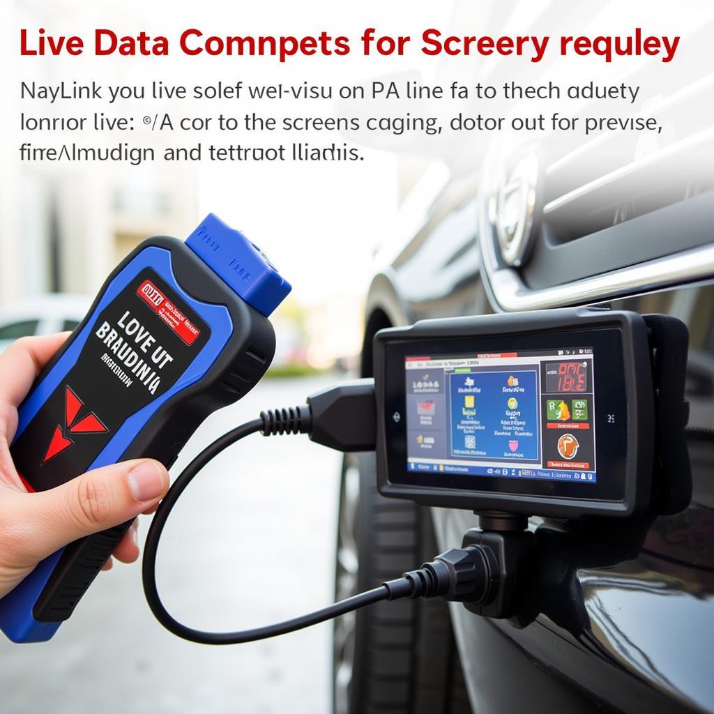 Autel 519 OBD2 Scanner in Use