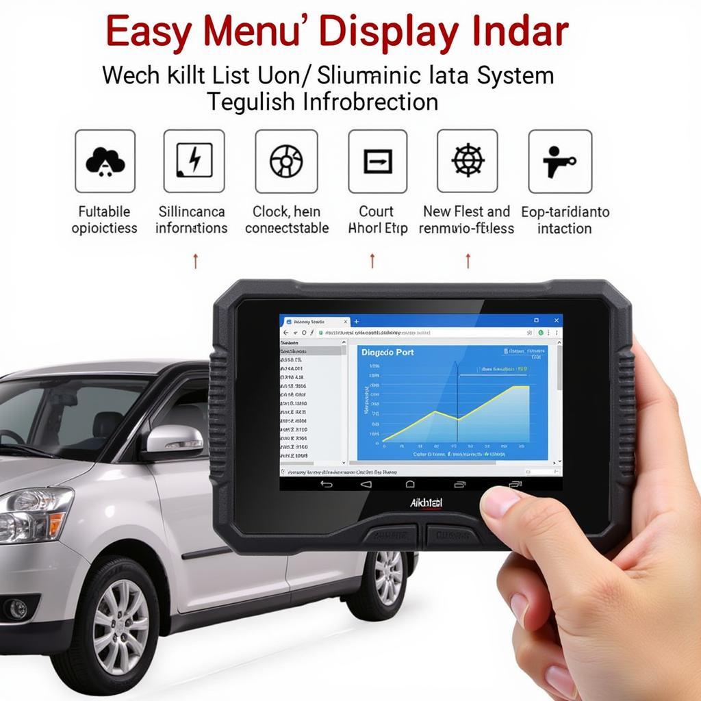 Autel 539b OBD2 Scanner Display Interface