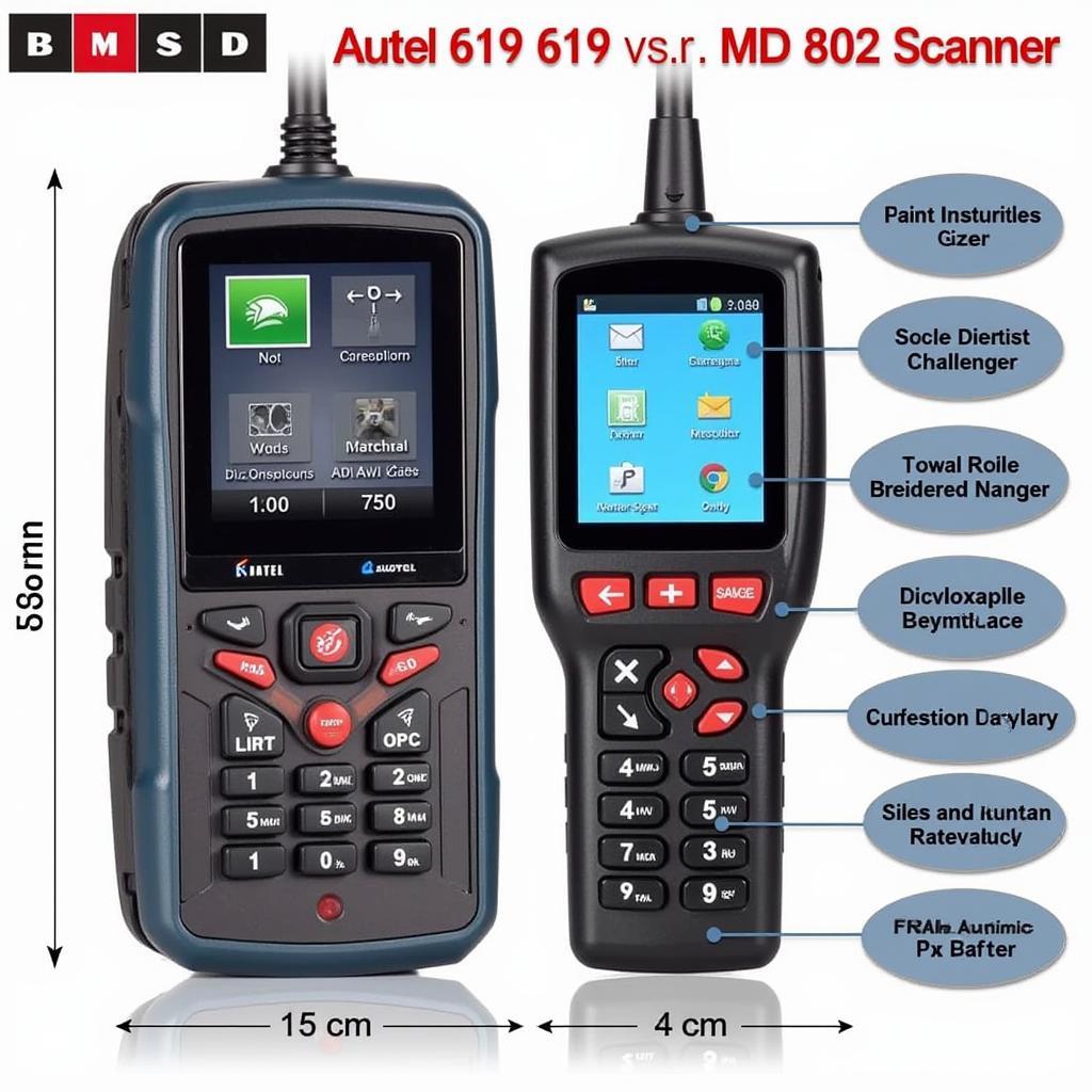 Autel 619 and MD802 Side-by-Side Comparison