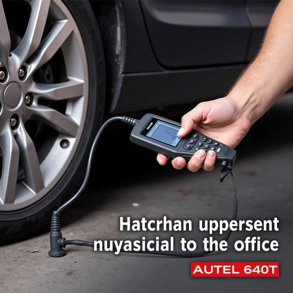 Autel 640T Connected to Vehicle