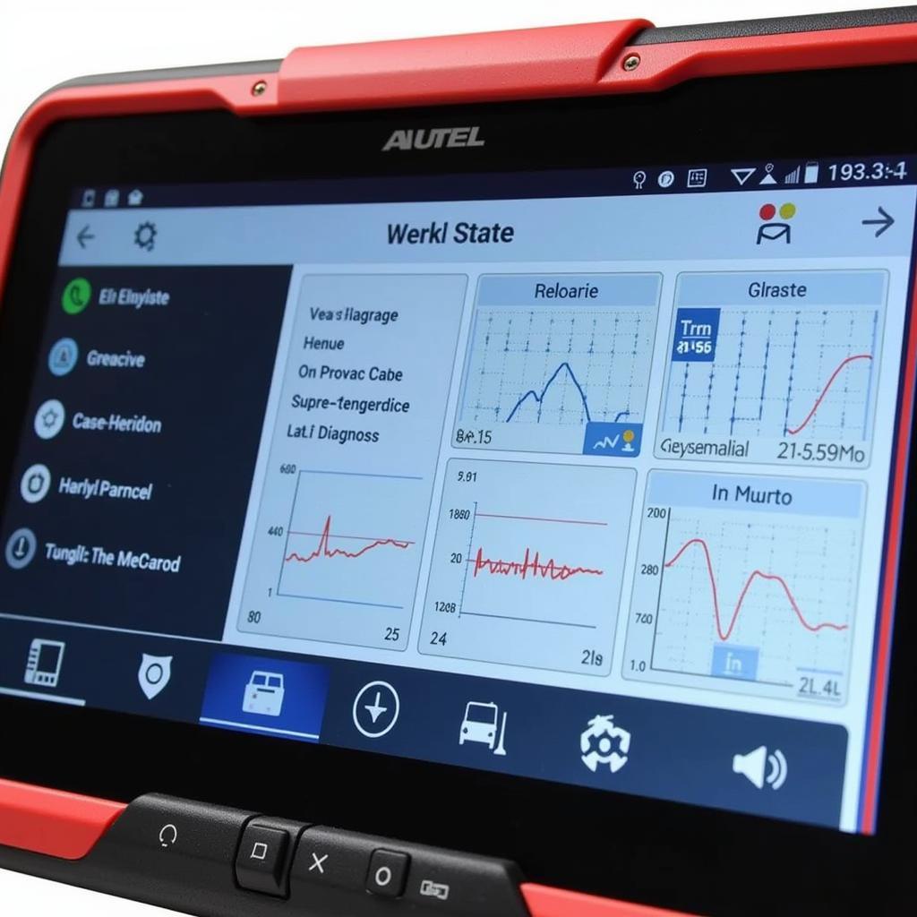 Autel 905 User Interface and Key Features Display