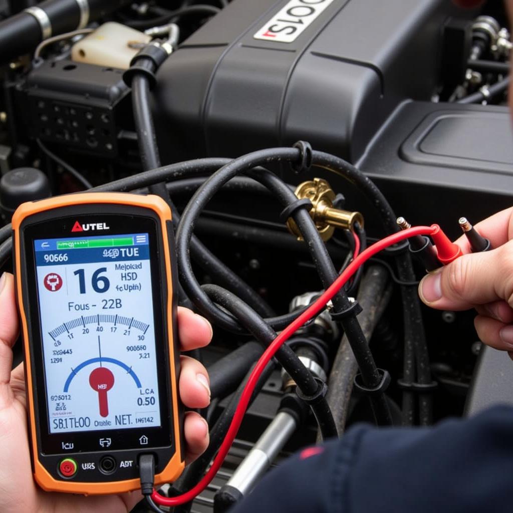 Connecting a Multimeter to a Car's Electrical System with Autel 906BT Guidance