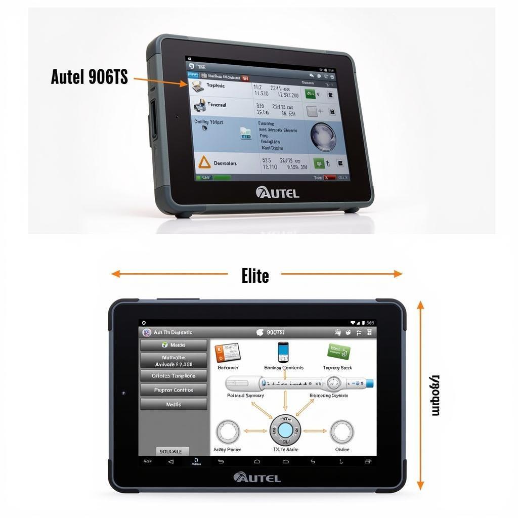 Autel 906TS and Elite Diagnostic Screens