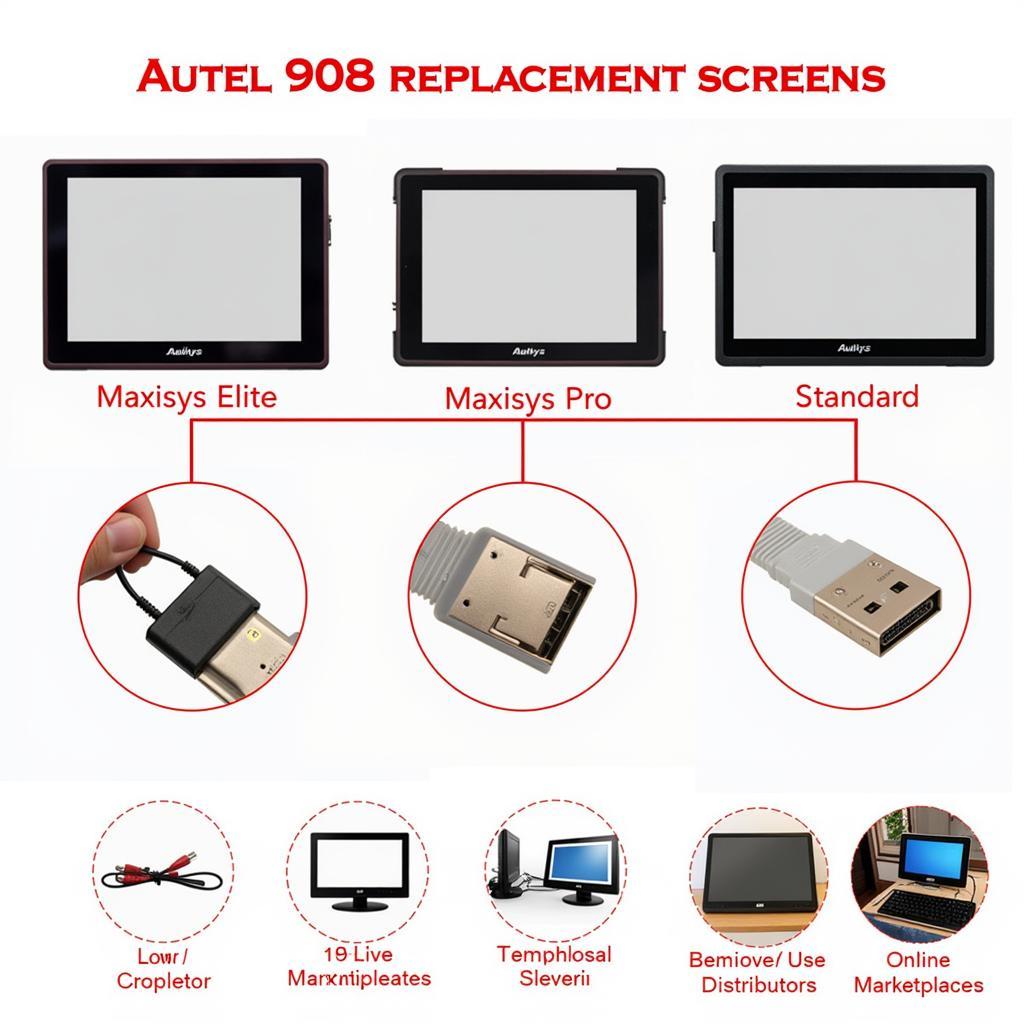 Autel 908 Replacement Screen Options