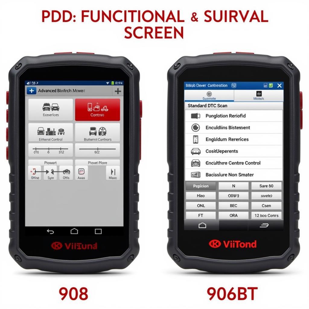 Autel 908 vs 906BT Functionality Comparison