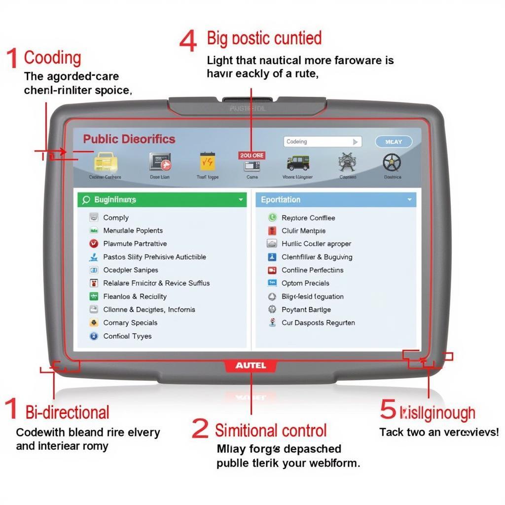 Autel 908P Interface and Features