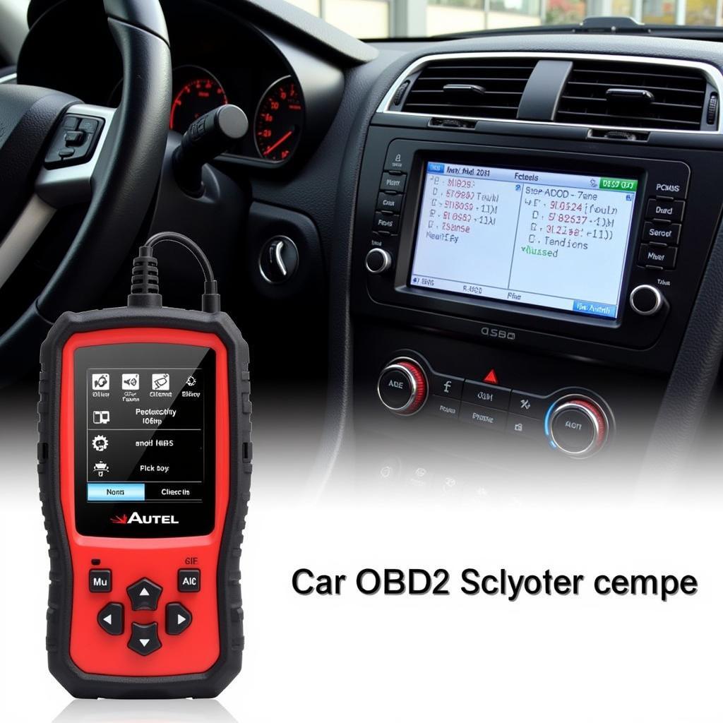 Autel AL301 OBD2 Scanner in Use