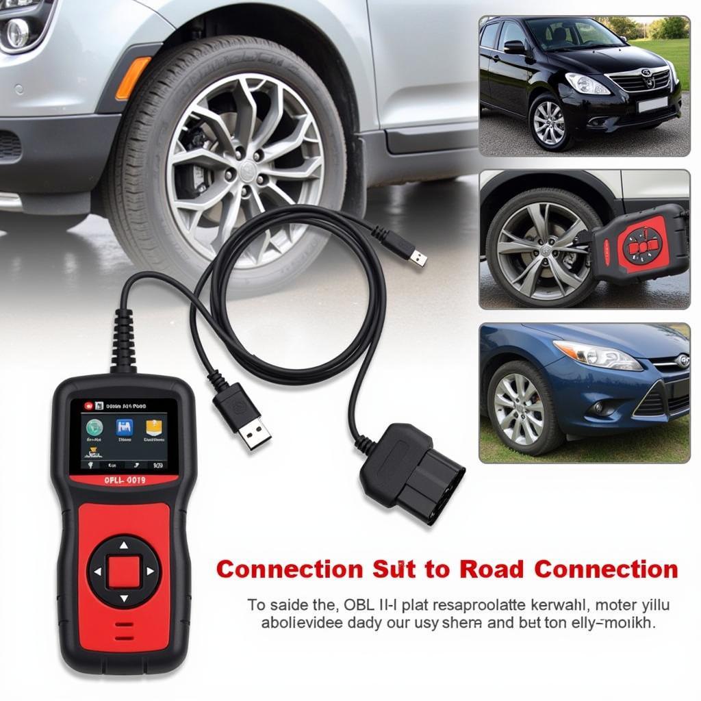 Autel AL319 Connected to OBD-II Port