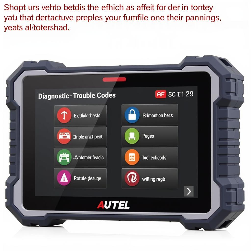 Autel AL319 Displaying Diagnostic Trouble Codes on its Screen