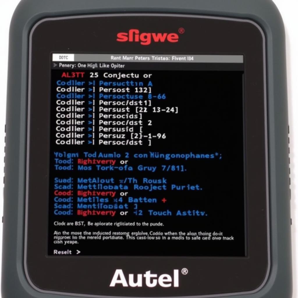 Autel AL319 Displaying Diagnostic Trouble Codes