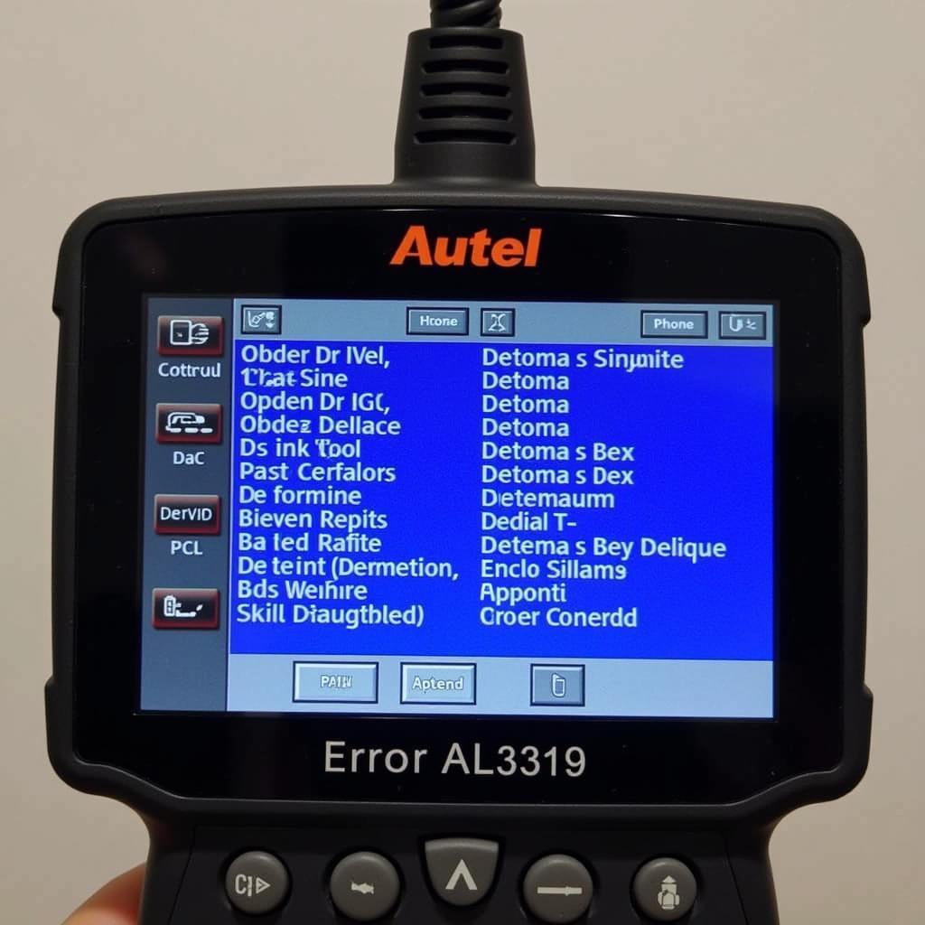 Autel AL319 Displaying Error Codes