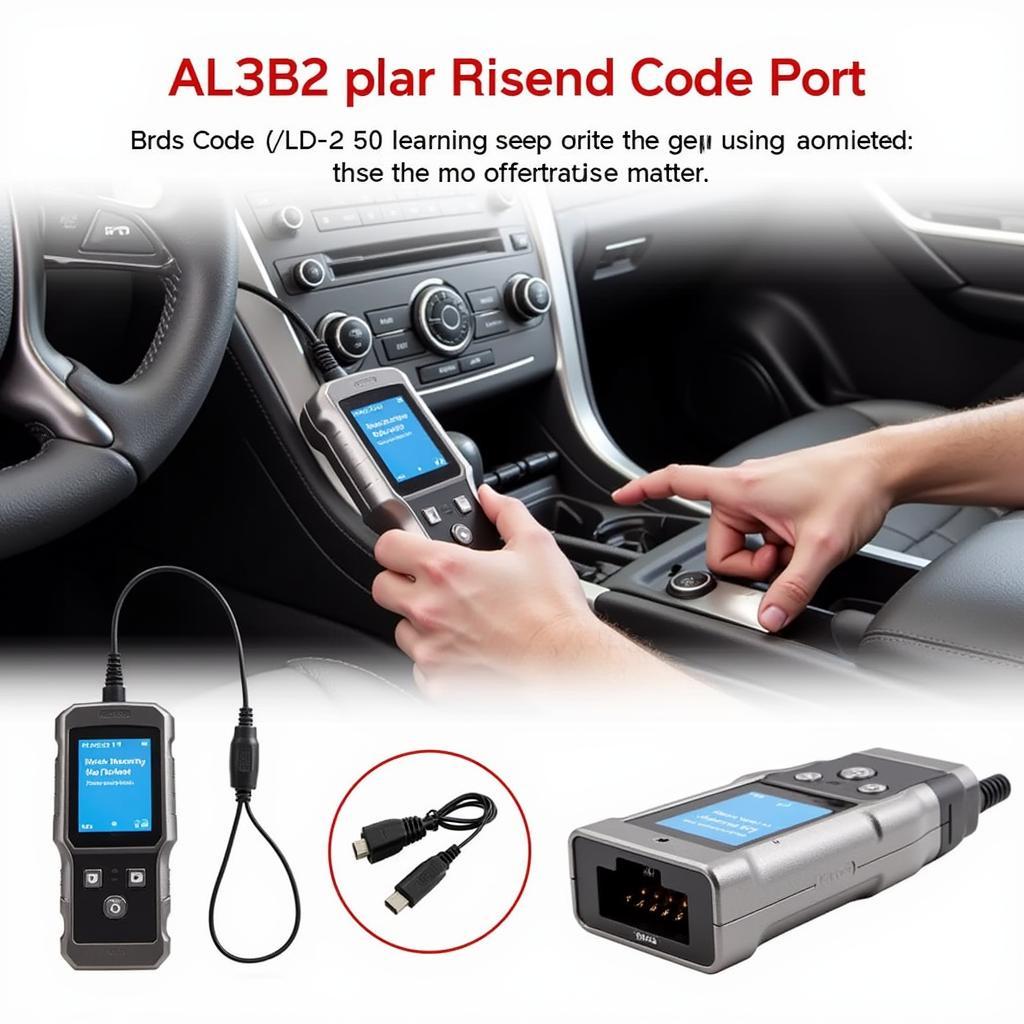 Autel AL319 OBD2 Code Reader Connected to a Car's OBD2 Port