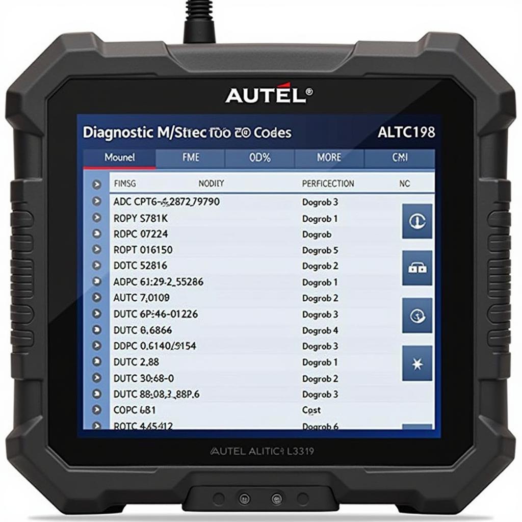 Autel AL319 Displaying Diagnostic Trouble Codes (DTCs)