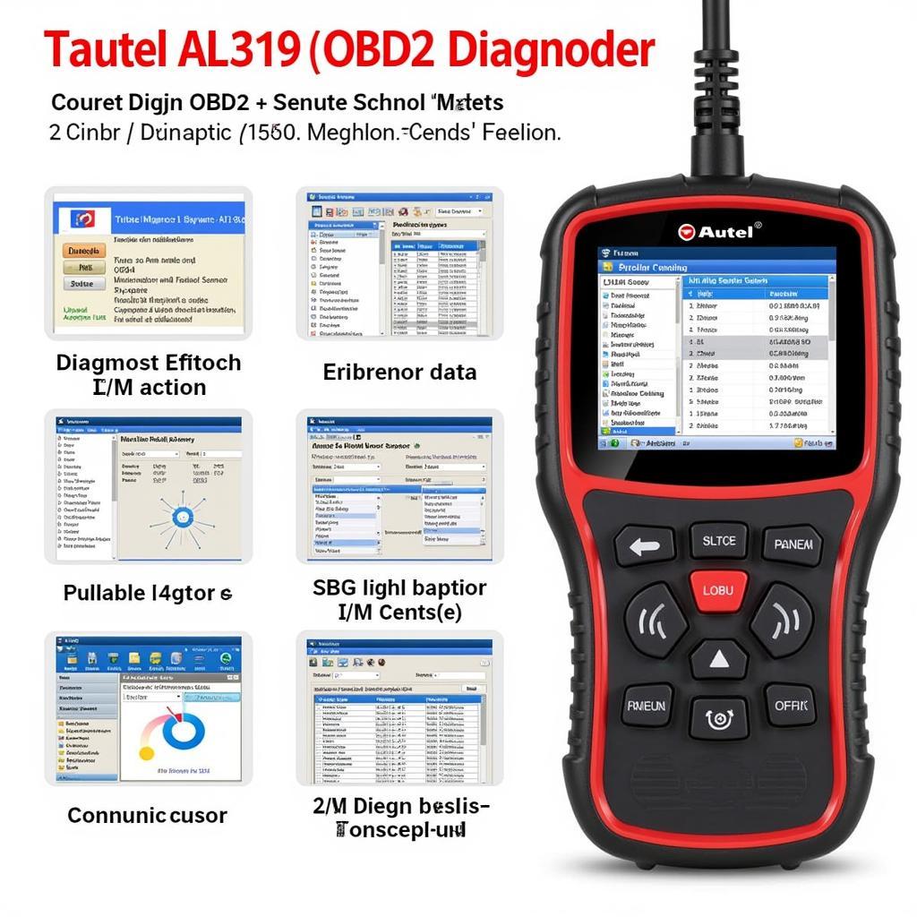 Autel AL319 OBD2 Scanner Features Display