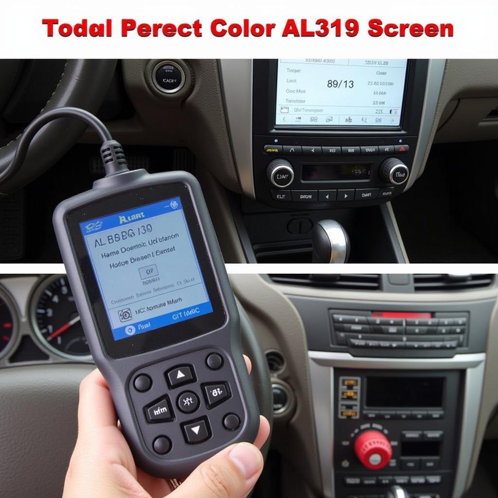 Autel AL319 OBDII Code Reader with Color Screen displayed