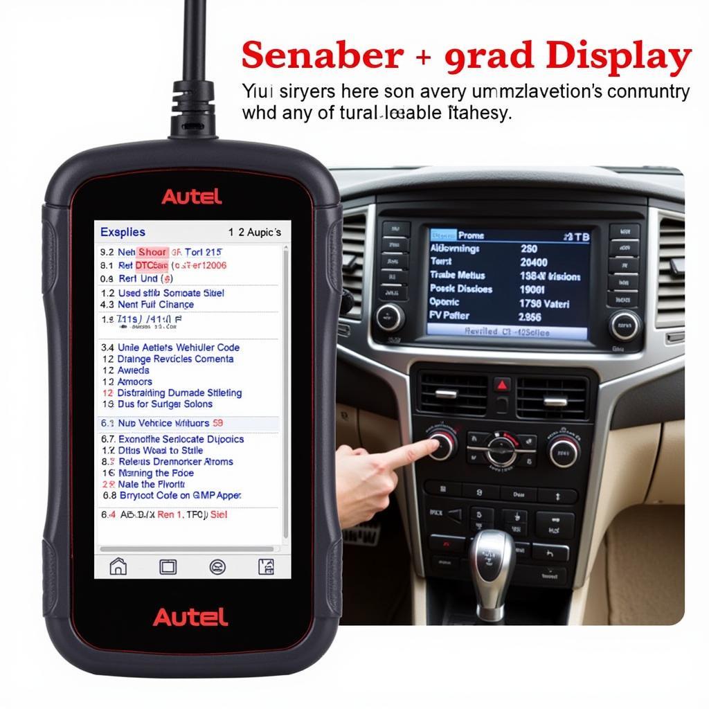 Autel AL329 Displaying Diagnostic Trouble Codes