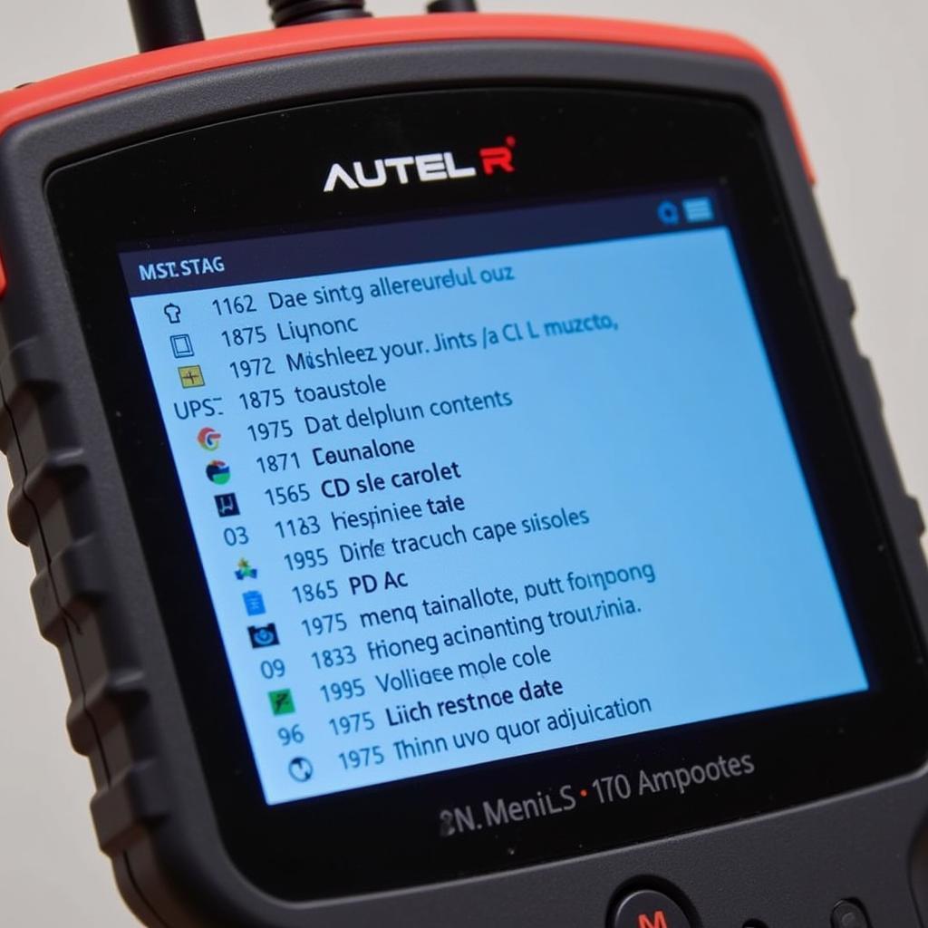 Autel AL329 R Displaying Diagnostic Codes