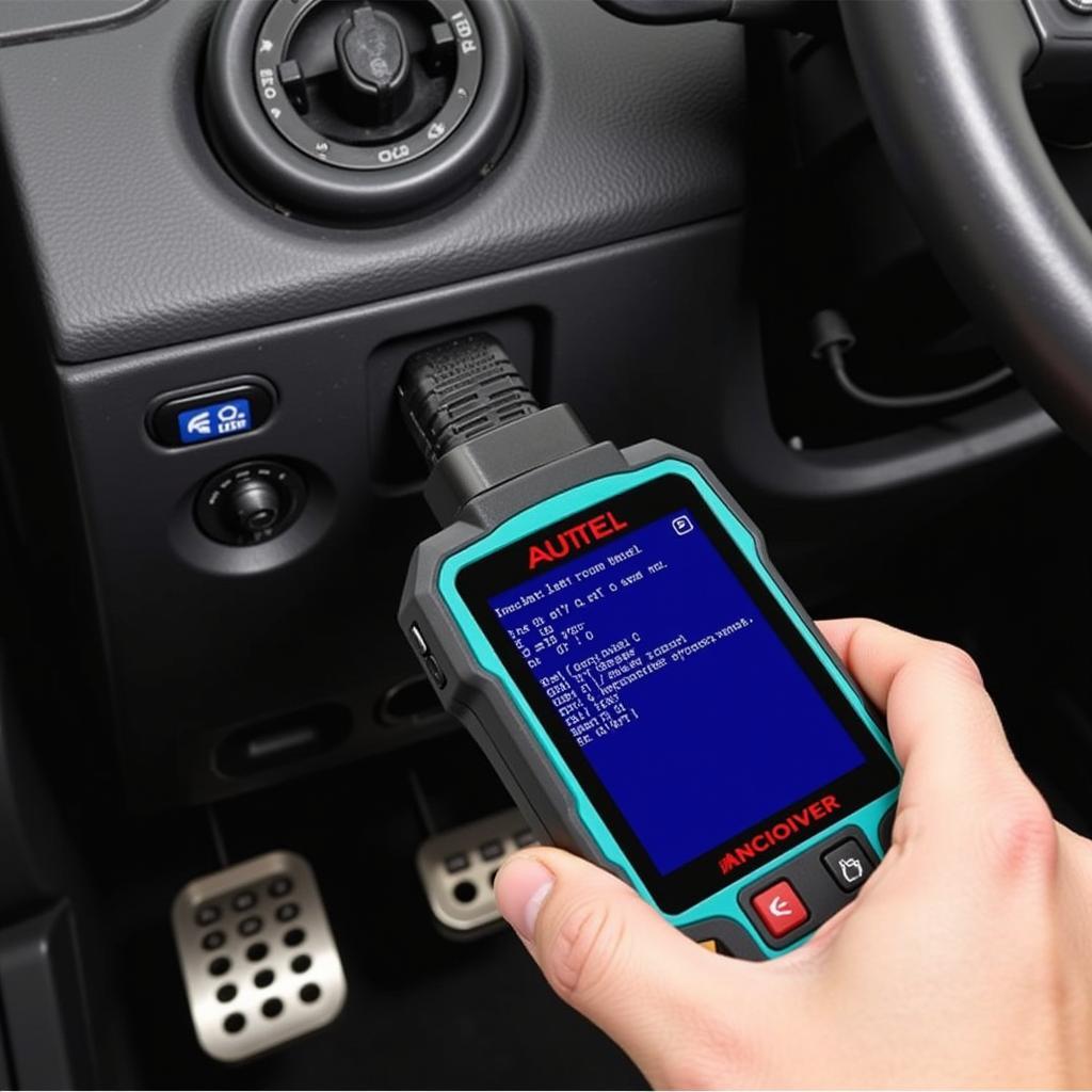 Autel AL419 OBD1 Scanner In Use