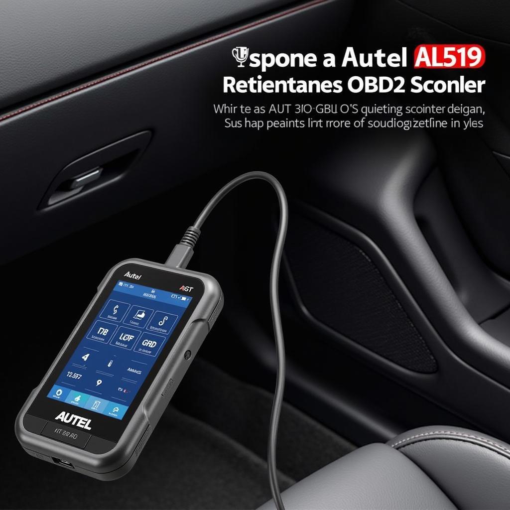 Autel AL519 OBD2 Scanner in Use