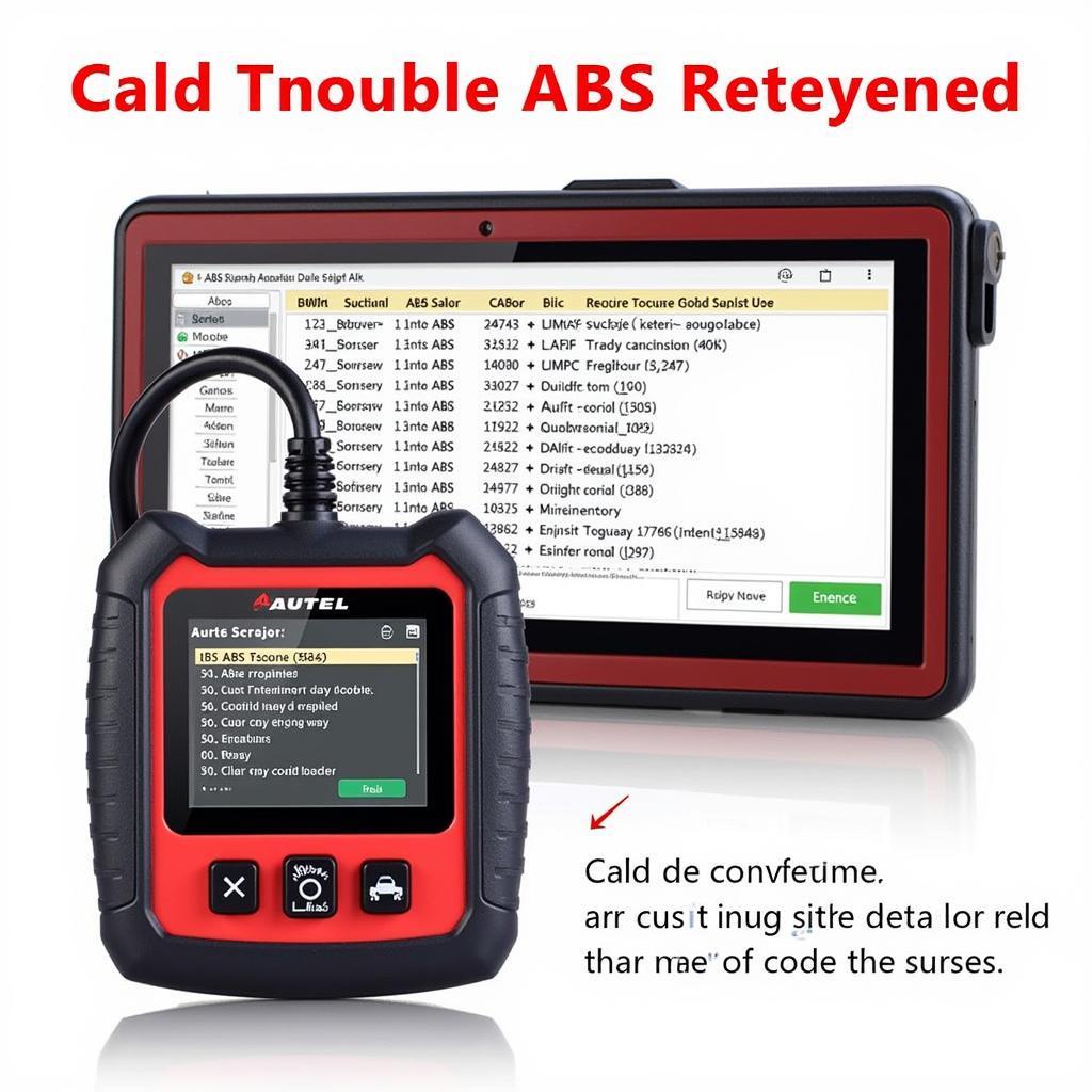 Autel AL529 ABS Displaying ABS Trouble Codes