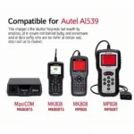 Autel AL539 Charger and Compatible Scan Tools