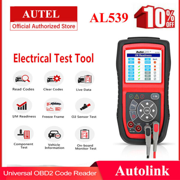 Autel AL539 OBD2 Engine Universal Car Code Reader Scanner Diagnostic Reset Tool - Image 4