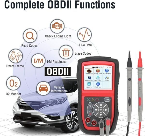 Autel AL539 OBD2 Engine Universal Car Code Reader Scanner Diagnostic Reset Tool - Image 5