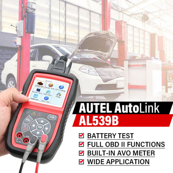 Autel AL539B Car Scanner Diagnostic OBD2 Tool Battery Tester Auto Code Reader - Image 2