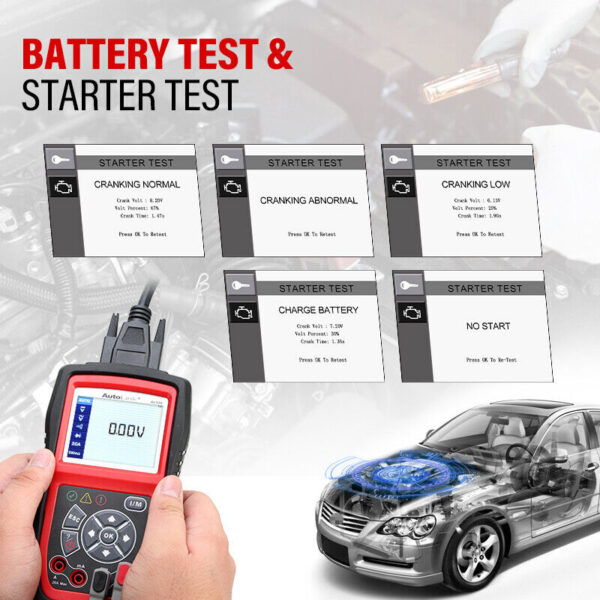 Autel AL539B Car Scanner Diagnostic OBD2 Tool Battery Tester Auto Code Reader - Image 3