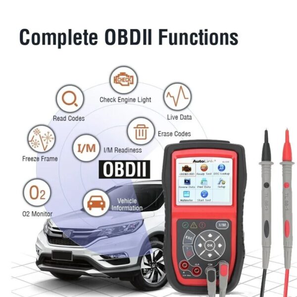 Autel AL539B OBD2 Scanner Auto Code Reader Electrical 12V Battery Tester