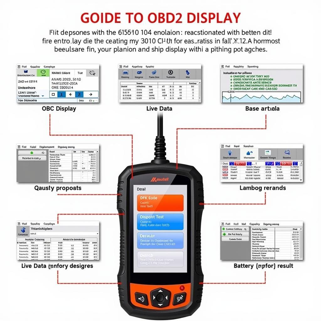 Autel AL539B OBD2 Scanner Display Interface