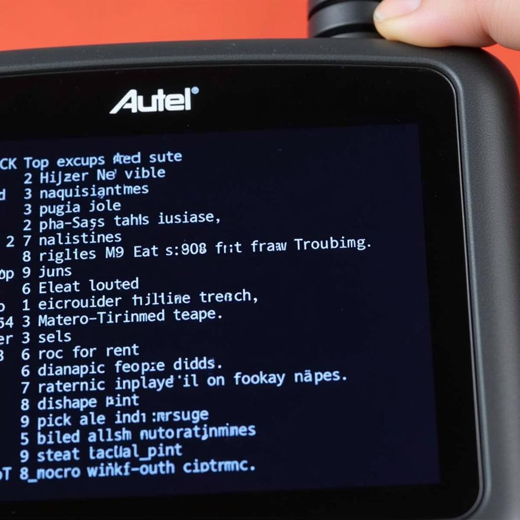 Autel AL609P Pro Displaying DTC Codes