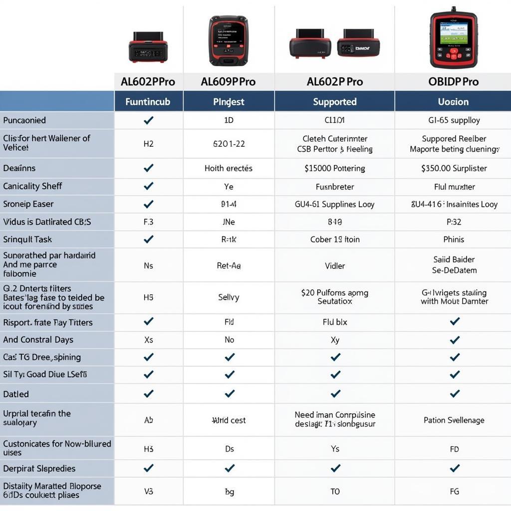 Autel AL609P Pro OBD2 Scanner Compared to Other Models