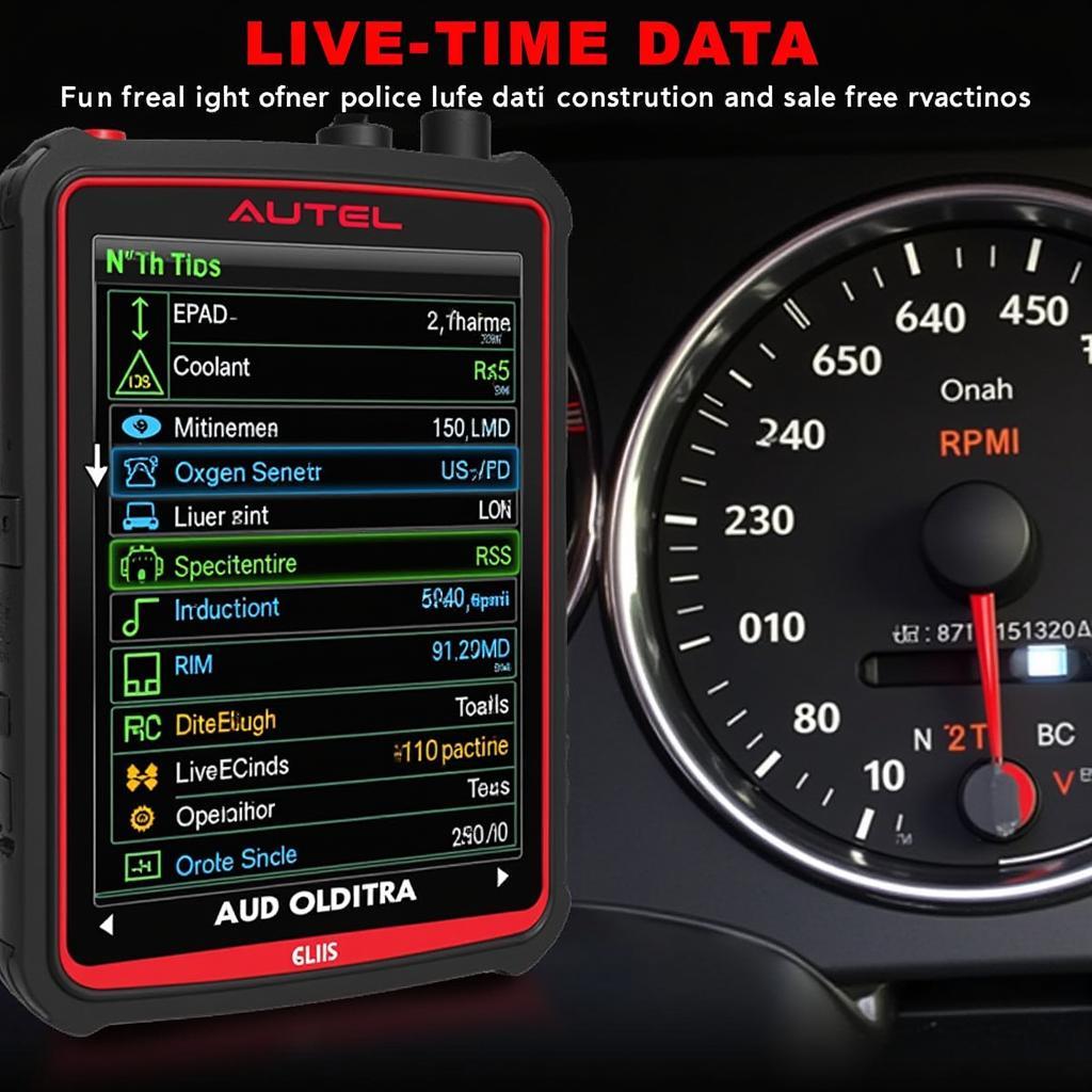 Autel AL609P Pro Performing Live Data Scan