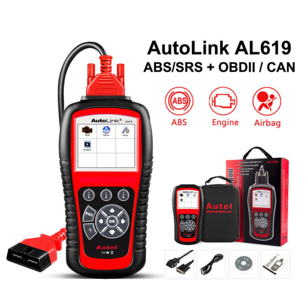 Autel AL619 OBD2 CAN ABS SRS Code Reader Scanner Auto Car Diagnostic Tool - Image 4