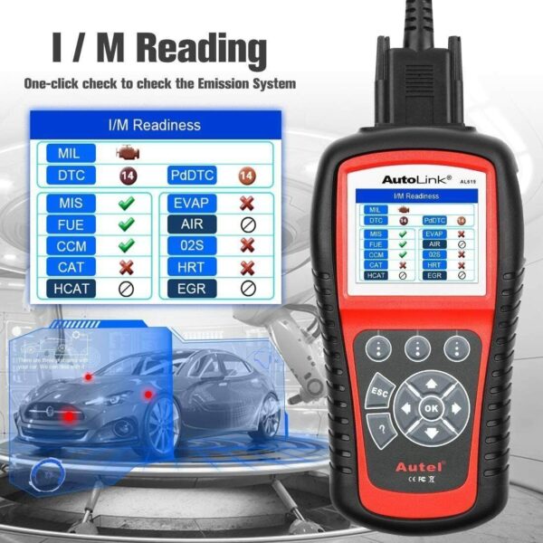 Autel AL619 OBD2 CAN ABS SRS Code Reader Scanner Auto Car Diagnostic Tool - Image 5