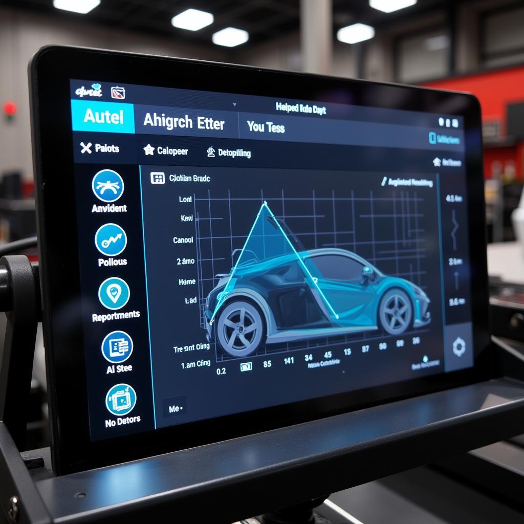 Autel Alignment System Interface Display