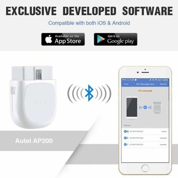 AUTEL AP200 Bluetooth OBD2 Android iPhone iPad Diagnostic Scanner Tool Fit HONDA - Image 3