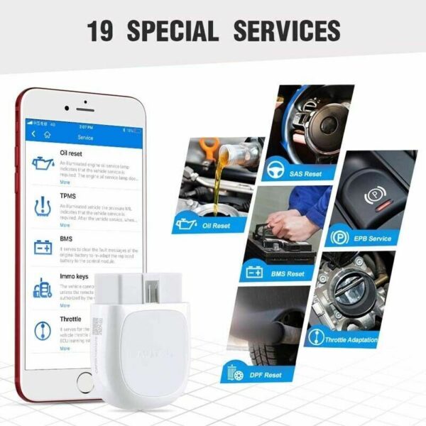 AUTEL AP200 Bluetooth OBD2 Android iPhone iPad Diagnostic Scanner Tool Fit HONDA - Image 4