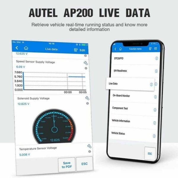 AUTEL AP200 Bluetooth OBD2 Android iPhone iPad Diagnostic Scanner Tool Fit HONDA - Image 6