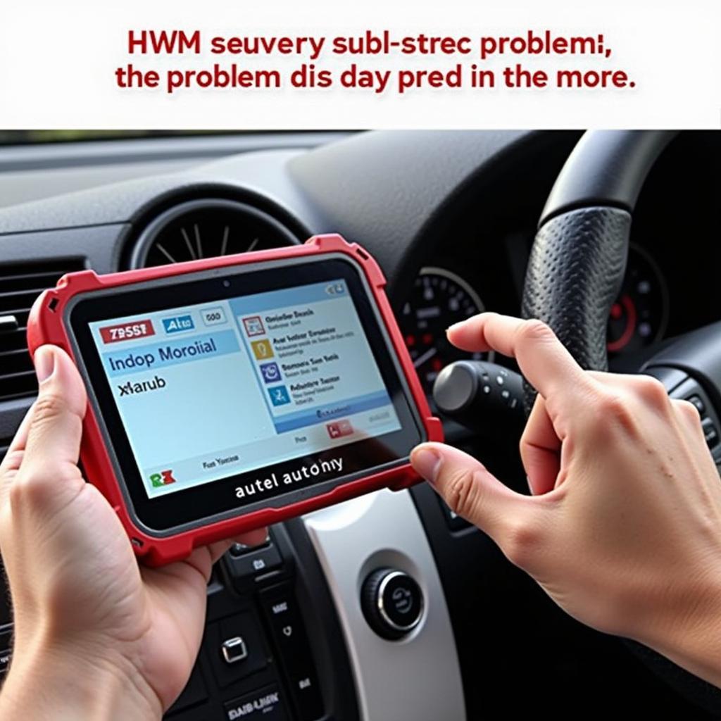 Autel AutoLink AL319 Diagnostic Tool in Use