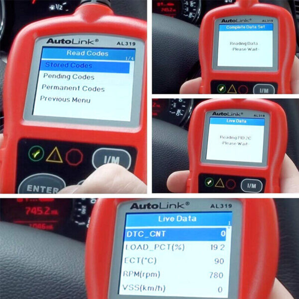 Autel Autolink AL319 OBD2 CAN OBDII Auto Car Code Reader Diagnostic Scanner Tool - Image 2