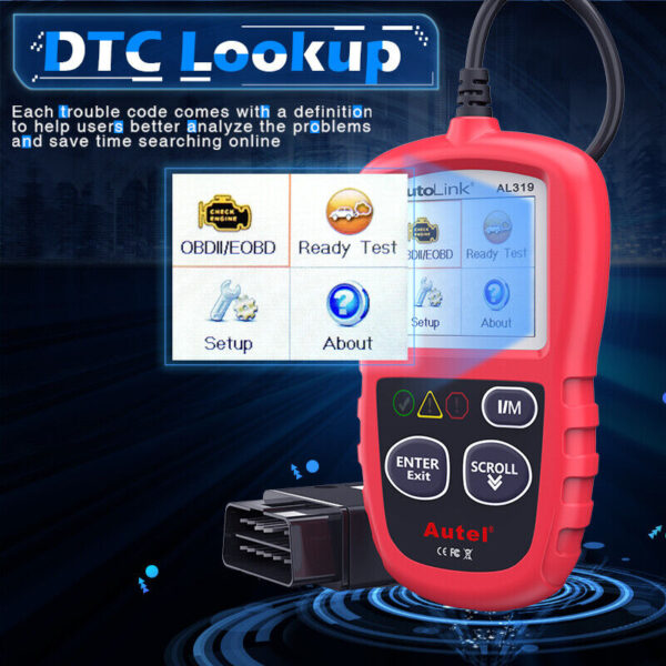 Autel Autolink AL319 OBD2 CAN OBDII Auto Car Code Reader Diagnostic Scanner Tool - Image 6