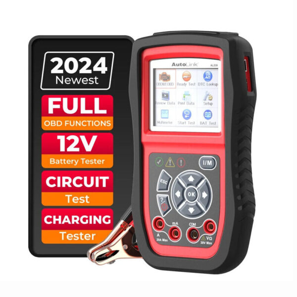 Autel Autolink AL539B OBDII Scanner Electrical Diagnostic Tool Battery Tester